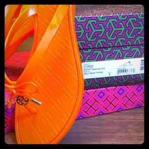 Tory Burch Jelly Bow Thongs Sz8